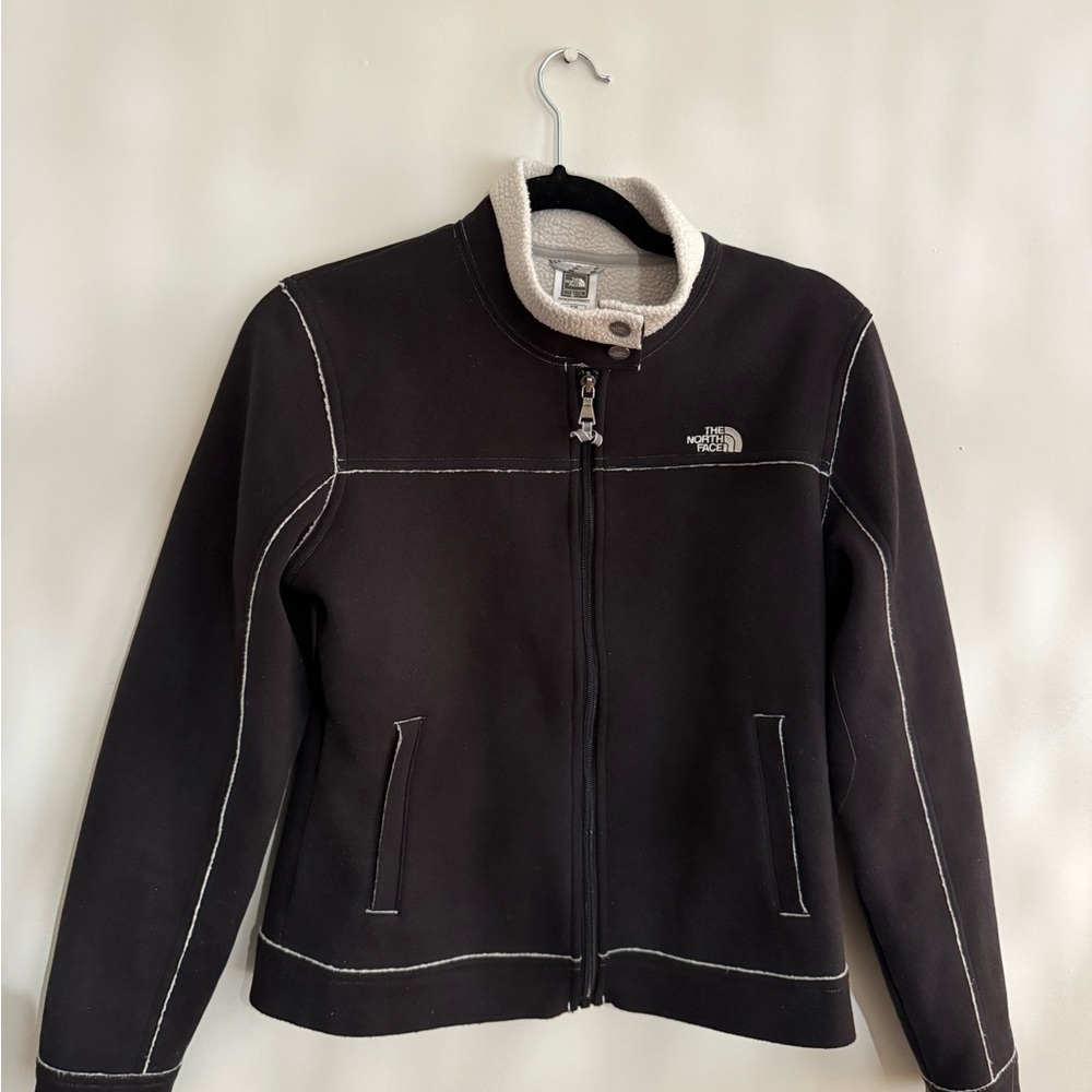 The North Face Women's Black and Cream Ski Jacket